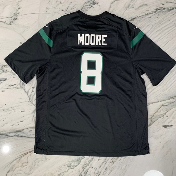 Nike Elijah Moore #8 New York Jets NFL Jersey Men's XXL Black Green - Picture 2 of 10